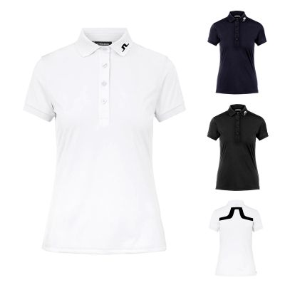 Spring and summer new golf clothing ladies sports and leisure outdoor slim short-sleeved T-shirt breathable quick-drying polo shirt ANEW PING1 Odyssey Amazingcre J.LINDEBERG PXG1﹍✗
