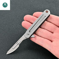 Stainless steel quick opening folding tool utility small tool mini folding keychain EDC express tool gives 10 accessories
