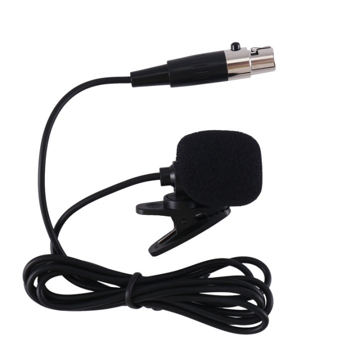 Professional Lavalier Lapel Tie Clip Condenser Microphone 4pin Mic For Shure Bodypack 4 Pin Xlr 0789