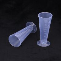 【CW】✾❡☋  2pcs 100ml Cylinder Measuring Cup Graduated Mixing Cups Marking Flask Tube Test Measure Beaker Ounce Sample