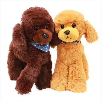 Electric Plush Simulation Display Mold Smart Dog Plush Puppy Toy For  Children Walking Teddy Rabbit Tail Wagging Ass Shaking Toy