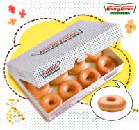 Krispy Kreme Doughnuts โดนัทคริสปี้ครีม รส Original Glazed (ออริจินอล) โปรดเลือกขนาด [New!!! เพิ่มตัวเลือกสินค้า Tower Set ของมีจำนวนจำกัด!!!]