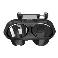 Car Double Cup Holder Car Beverage Holder Rear Pillow Snack Tray Universal Car Supplies