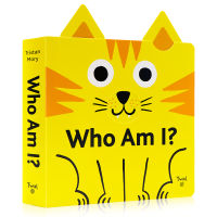 Who am I? Who am I English original picture book young mechanism operation paperboard Book pull slide parent-child interaction English Enlightenment Animal Fun cognition produced by twirl