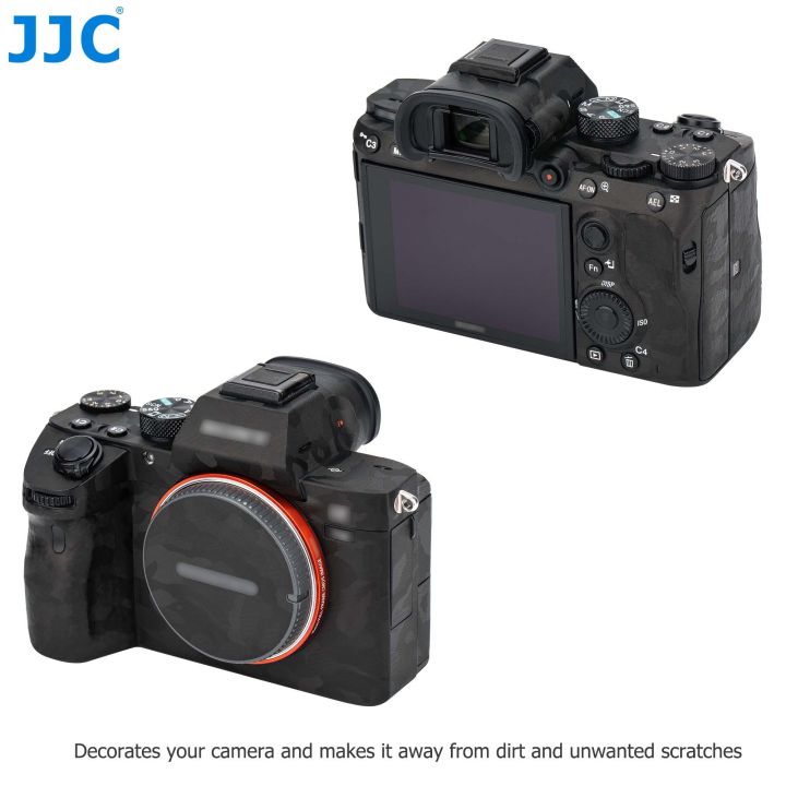 jjc-สติ๊กเกอร์ฟิล์มสำหรับห่อผิวกล้อง-a7m3ป้องกันรอยขีดข่วนสำหรับอุปกรณ์เสริม-sony-a7-iii-a7iii-a7riii-a7r-iii-caemra