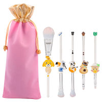 Cute Cartoon Animal Crossing Brush Set Foundation Eye Makeup Brush Eyeliner Lip Brush Women Girl Face Cosmetic Tool Lovers Gift