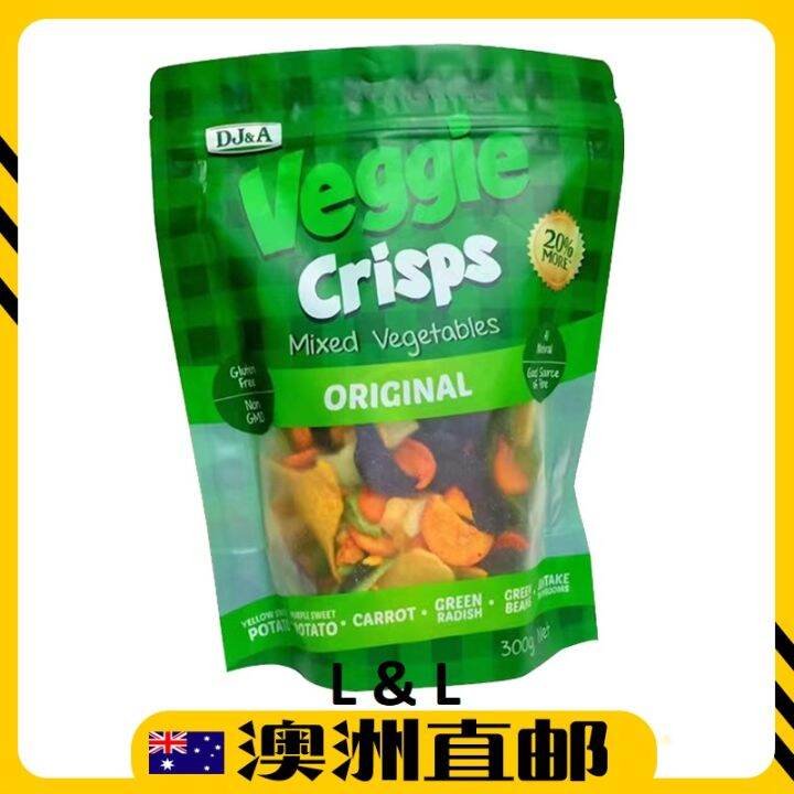 [Pre Order] Australia Costco DJ&A Veggie Crisps healthy snacks vegetable chips ( 300g ) (Import