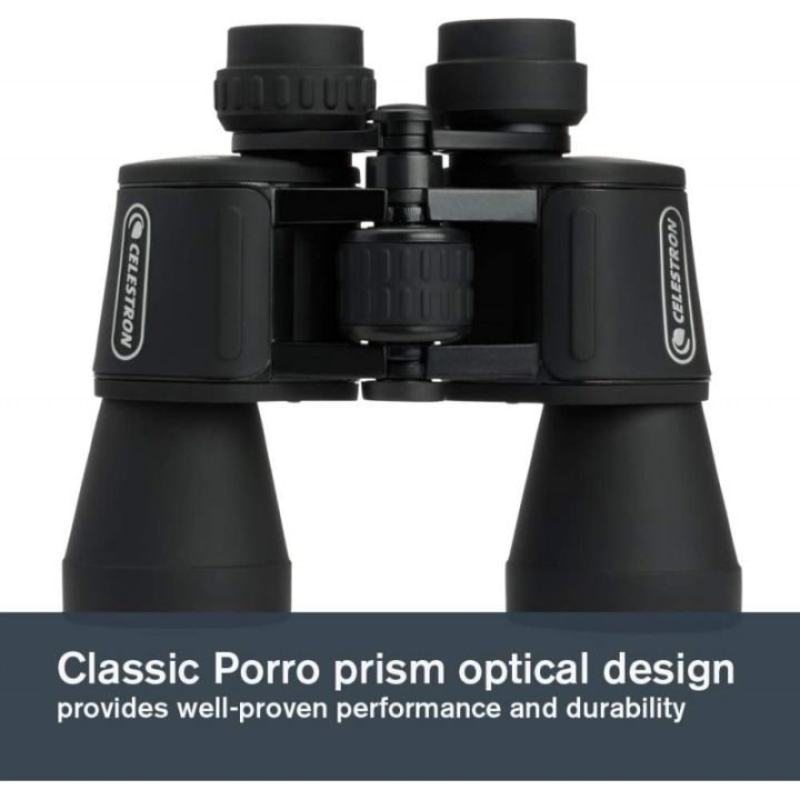 celestron-กล้องส่องทางไกล-porro-20x50-10x50-g2พร้อมกล้องส่องทางไกลทนกระจก-prism-เคลือบหลายหุ้มยาง