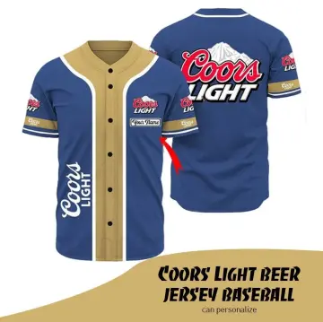 Coors Light Skull Baseball Jersey -  Worldwide Shipping