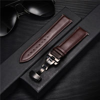 Leather Strap Butterfly Buckle Clasp for WATCH GT 2 46mm 42mm GT2 Pro Bracelet for HONOR Magic ES 20mm 22mm Watchbands