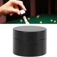 Billiard Chalk Case,Round Aluminum Alloy Cues Holder for Pool Cues Billiard Accessories