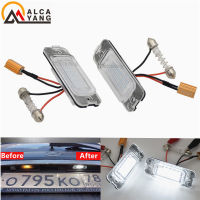 2Pcs Led ป้ายทะเบียนรถอุปกรณ์เสริมสำหรับ Benz X164 W164 W251 ML GL R Class ไม่มีข้อผิดพลาดจำนวนแผ่นโคมไฟ