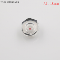 TOOL IMPROVER 16มม.-60มม.DIA MALE Thread Air Compressor Oil Level Liquid Sight Glass