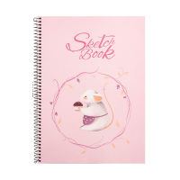 A4แบบพกพา S Ketchbook มือวาดสีตะกั่วจิตรกรรมสีน้ำหนังสือการ์ตูนปกเด็กกราฟฟิตีศิลปะกระดาษ100แผ่น