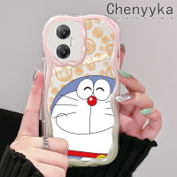 เคส Chenyyka สำหรับ Infinix เคสสำหรับ20i Infinix ขายดี20ชิ้น Hot 30i 30ชิ้น Hot Hot 30 Play การ์ตูนโดราเอมอนน่ารักสำหรับผู้ชายและผู้หญิงเคสเคสโทรศัพท์โปร่งใสขอบคลื่นเนื้อครีมเคสกันกระแทกซิลิโคนอ่อนชัดเจน