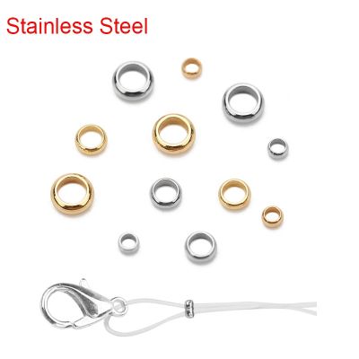 Crimp End Bead Stainless Steel Crimp Beads Jewelry Making - 100pcs Gold Color - Aliexpress