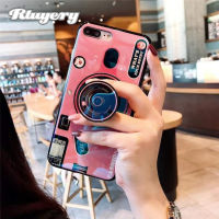 Rtuyery สำหรับ OPPO R11s OPPO R11 OPPO R11s Plus OPPO R11 Plus Case , 3D กล้อง Retro แฟชั่น Grip ขาตั้งซิลิคอนโทรศัพท์พร้อม Grip Stand Holder