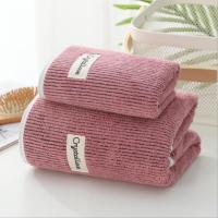 70x140cm Bamboo Charcoal Coral Velvet Bath Towel For Adult Soft Absorbent Bamboo Carbon Fiber Household Bathroom Towel Sets