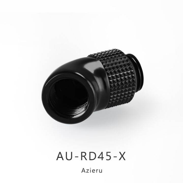 bykski-azieru-water-cooling-angled-fitting-45-d-90-d-rotary-joint-fittings-connector-for-hard-tube-hose-au-rd45-x-au-rd90-x