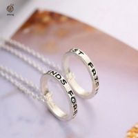 2pcs Set Fashion Necklace BFF Best Friends Forever Love Rings Eternity Pendant Necklaces Jewelry Gifts