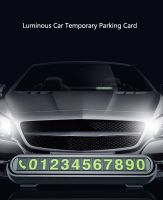 Luminous Car Temporary Parking Card Phone Number Park Plate Solid Air Freshener Refills for Car Styling Air Perfume Diffuser