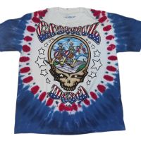 เสื้อมัดย้อมวง GFD GRATEFUL DEAD WAVE THAT FLAG ลิขสิทธิ์ LIQUID BLUE