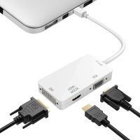 Thunderbolt 2 dock hub Mini Displayport to VGA HDMI-compatible DVI Adapter converter for macbook Mac book pro Surface Cables