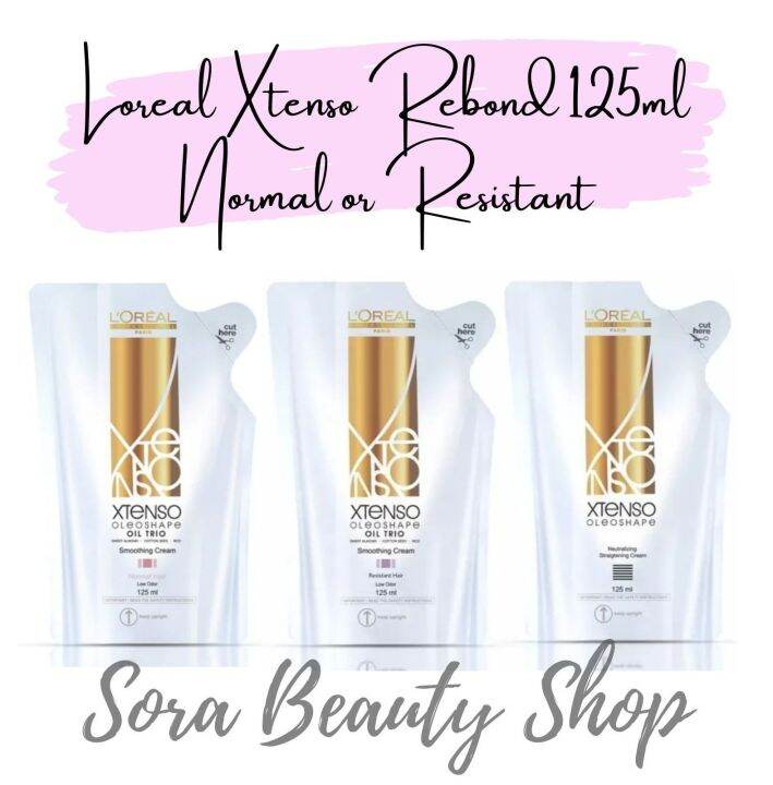 Loreal Xtenso Oleoshape Oil Trio Hair Rebonding Cream 125ml