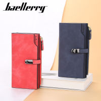 Baellerry New Womens Long Wallet Multi-Card Frosted Pu Hasp Clutch Multifunctional Mobile Phone Bag