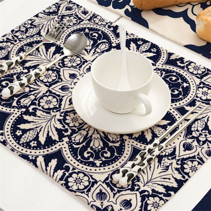 cw-mandala-placemat-table-countertop-protector-resistant-drink-coasters-dining-dish