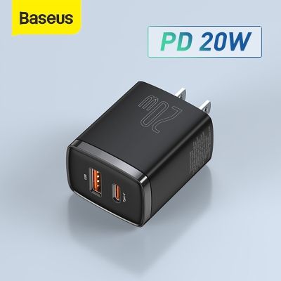 ☈⊙♙ Baseus หัวอะแดปเตอร์แบบชาร์จไว 20W U C Pd3.0 Qc3.0 Usb Type-C สําหรับ แท็บเล็ต Huawei Mate 20