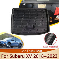 เสื่อลำต้นด้านหลังสำหรับ Subaru XV C Rosstrek 2018 2019 2020 2021 2022 2023อุปกรณ์เสริมชั้นถาดกันน้ำซับขนส่งสินค้าบูตพรม