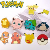 Pikachu enamel pin cute Japanese anime movie Pokemon badge game lapel pin animal brooch gift fan friends wholesale.