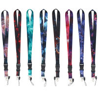 S Tarry Sky องค์ประกอบ Lanyards พวงกุญแจที่มีสีสันพิมพ์สายคล้องคอพวงกุญแจศัพท์มือถือเชือกครูของขวัญ1ชิ้นผู้ถือป้ายที่สำคัญ ！