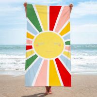 ☫ Microfiber Sand Free Beach Towel Absorbent Lightweight Thin Towel for Travel Pool Swimming Bath Camping Yoga Square Towel