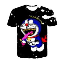 T-shirt virus Doraemon zombie Style T Shirt Tops Summer men and women Hip Hop 3D Print high quality T-Shirt