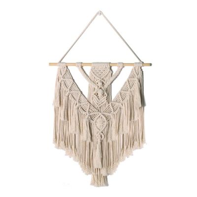 พรมทอมือแขวนผนังของตกแต่งแนวโบฮีเมียนห้อง Pinterestries Macrame Boho ของตกแต่งบ้าน2023