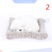 Tumato ตุ๊กตาของเล่นสัตว์สตัฟฟ์ประดับรถสำหรับสุนัขนอนหลับของเล่นตุ๊กตาถ่านไม้ไผ่