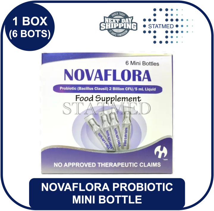 Novaflora (Erceflora generic) Probiotic Bacillus Clausii 1 box [6 mini ...