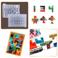 Tetris Silicone Mold DIY Variety Square Childrens Inlectual Building Blocks Jigsaw Puzzle Puzzle Silicone Mold