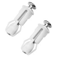 4X Toilet Seat Screws and Toilet Lid Screws Stainless Steel Top Fixing Hinges Screws, for Toilet Seat Replacement Parts