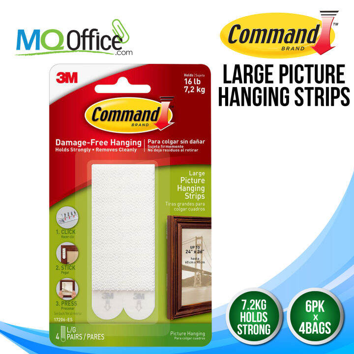 3M Command 17206ANZ 7.2kg Large Picture Hanging Frame Hook Wall