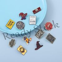 【hot sale】 ❅ B36 12 Styles Magic Lapel Brooch Text Enamel Pin College Style Harry Potter Backpack Badge Collection Jewelry Gifts for Friends