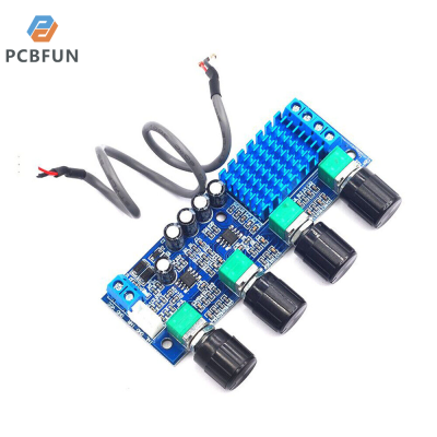 pcbfun บอร์ดขยายกำลังเสียงระบบดิจิตอล TPA3116D2เสียงบอร์ดโทนพลังงานสูง OP AMP 12-24V