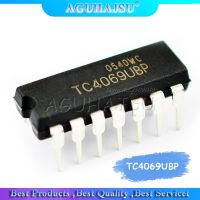 10pcs 4069 TC4069UBP CD4069 DIP14 ประตู / อินเวอร์เตอร์ IC TOS ใหม่เดิม