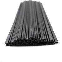 PP Plastic Welding Rods Motorcycle Motorbike Fairings Repairs Black Double Round 2.5x5mm 200mm Long