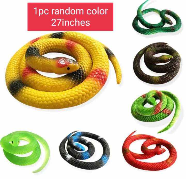 rubber snake toy prank toys 28" realistic fake snakes Lazada PH