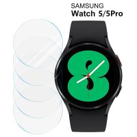 Samsung Galaxy Watch 5/5Pro Screen Protector 40mm 44mmAnti-Fog Tempered Glass Protective Film and Hard PC Bumper Smartwatch