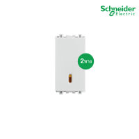 Schneider Electric สวิตช์สองทาง 1 ช่อง มีพรายน้ำ สวิตช์แบบกดเด้งกลับ สีขาว รุ่น ZENcelo รหัส 8431S_2_WE สั่งซื้อได้ที่ร้าน  PlugOn