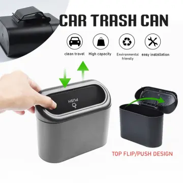 1PC Hanging Car Trash Can Vehicle Garbage Dust Case Storage Box
